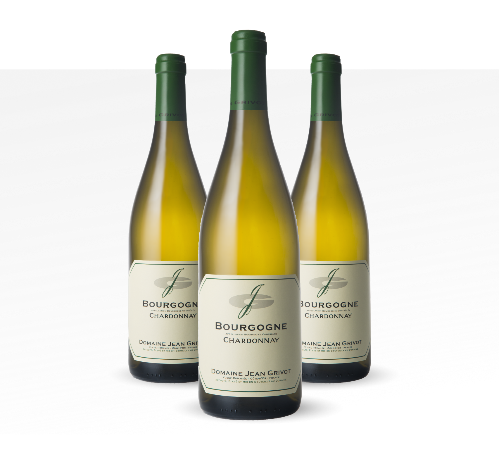 Bouteilles de Bourgogne Chardonnay Domaine J. Grivot